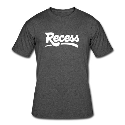 Unisex Recess Script 50/50 T-Shirt - heather black