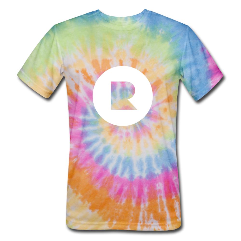 Unisex Tie Dye Reces T-Shirt - rainbow