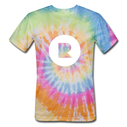 Unisex Tie Dye Reces T-Shirt - rainbow